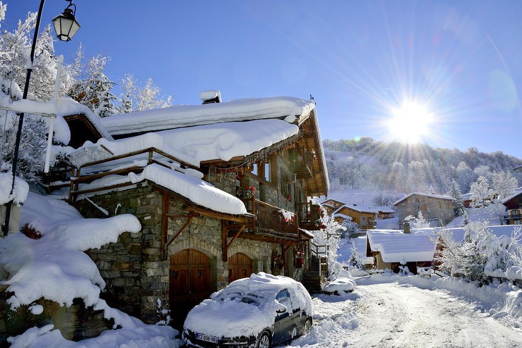 Appartement Cosy Pour 4 Personnes En Chalet De Pierres Saint-Martin-de-Belleville Exterior photo