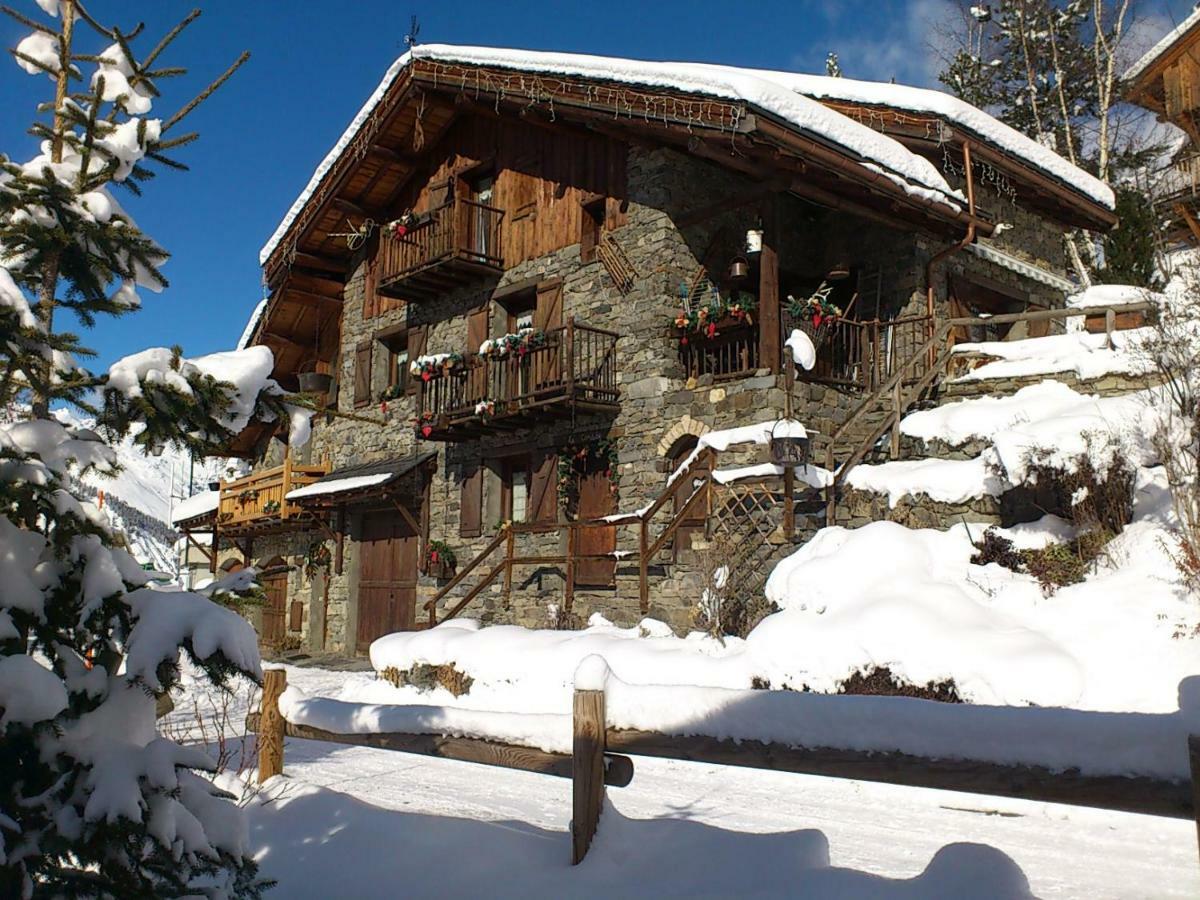 Appartement Cosy Pour 4 Personnes En Chalet De Pierres Saint-Martin-de-Belleville Exterior photo